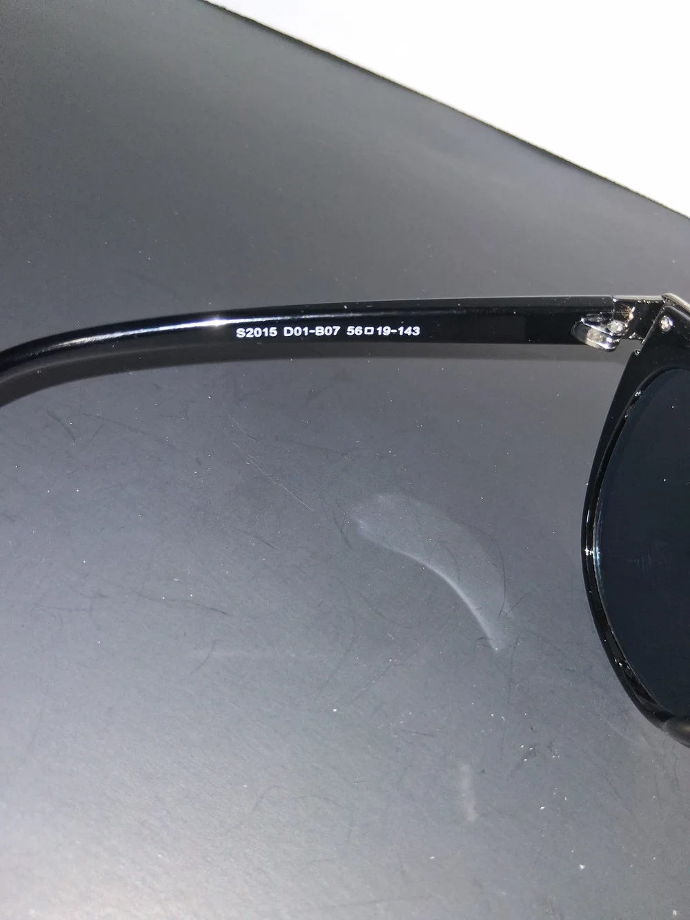 Black Frame Blue Lens Women's Sunglasses